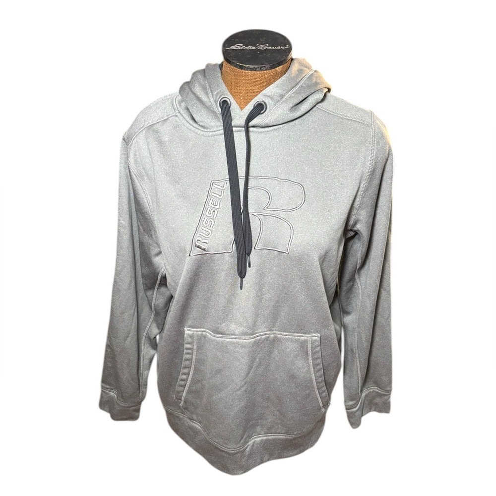 Russel men’s light heather gray hoodie size L